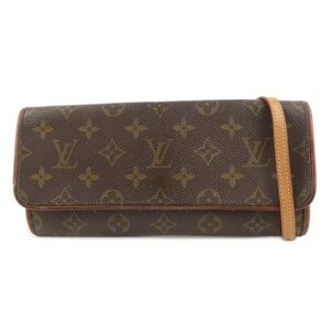 Authentic Louis Vuitton Monogram Pochette Twin GM 2Way